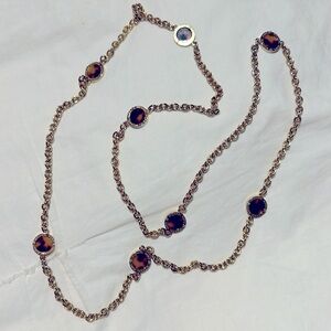 17 inch necklace gold and leopard design